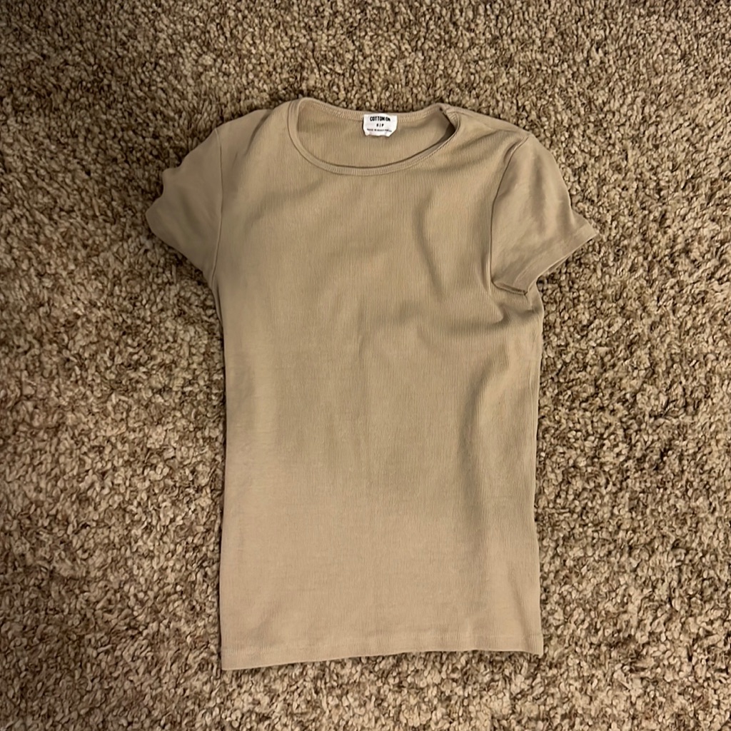 Cotton On Basic Tan Tee